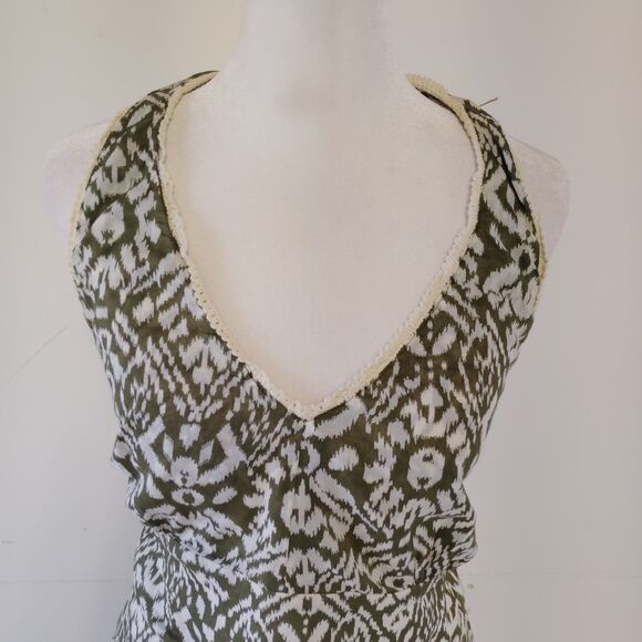 Jones New York Sport Women's Halter Neck Cotton Dress Size 16 Boho Vacation - Picture 2 of 6